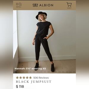 Albion Black Jumpsuit